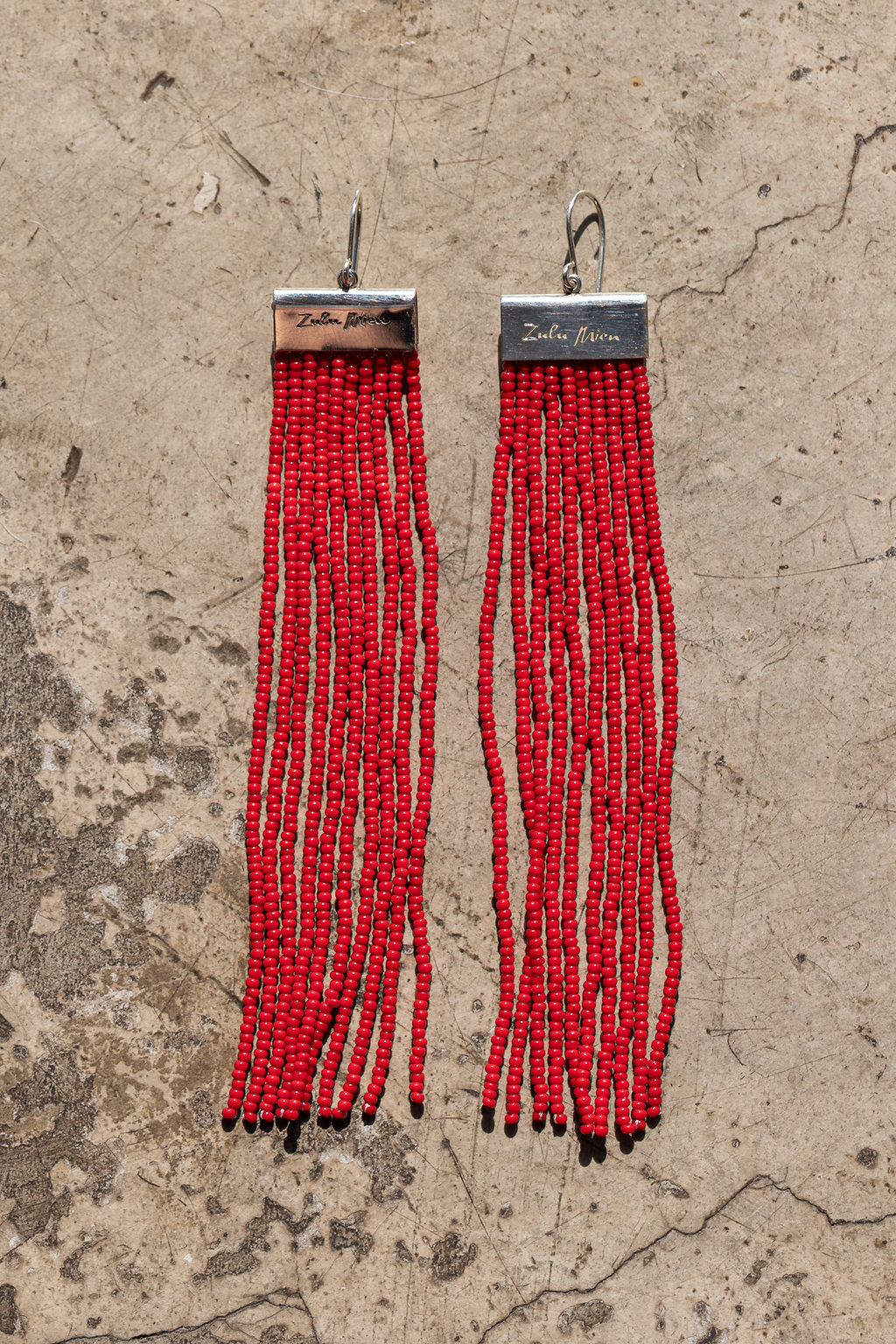 Blom (Narrow Tassel) Earrings